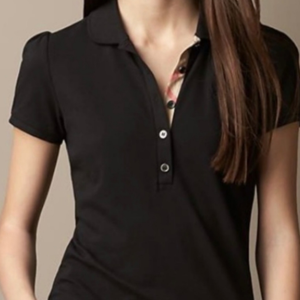 BURBERRY BRIT l Women's Short Sleeve Polo Shirt l Size XS l EUC